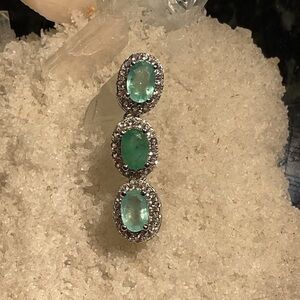 Emerald .925 Silver Pendant
